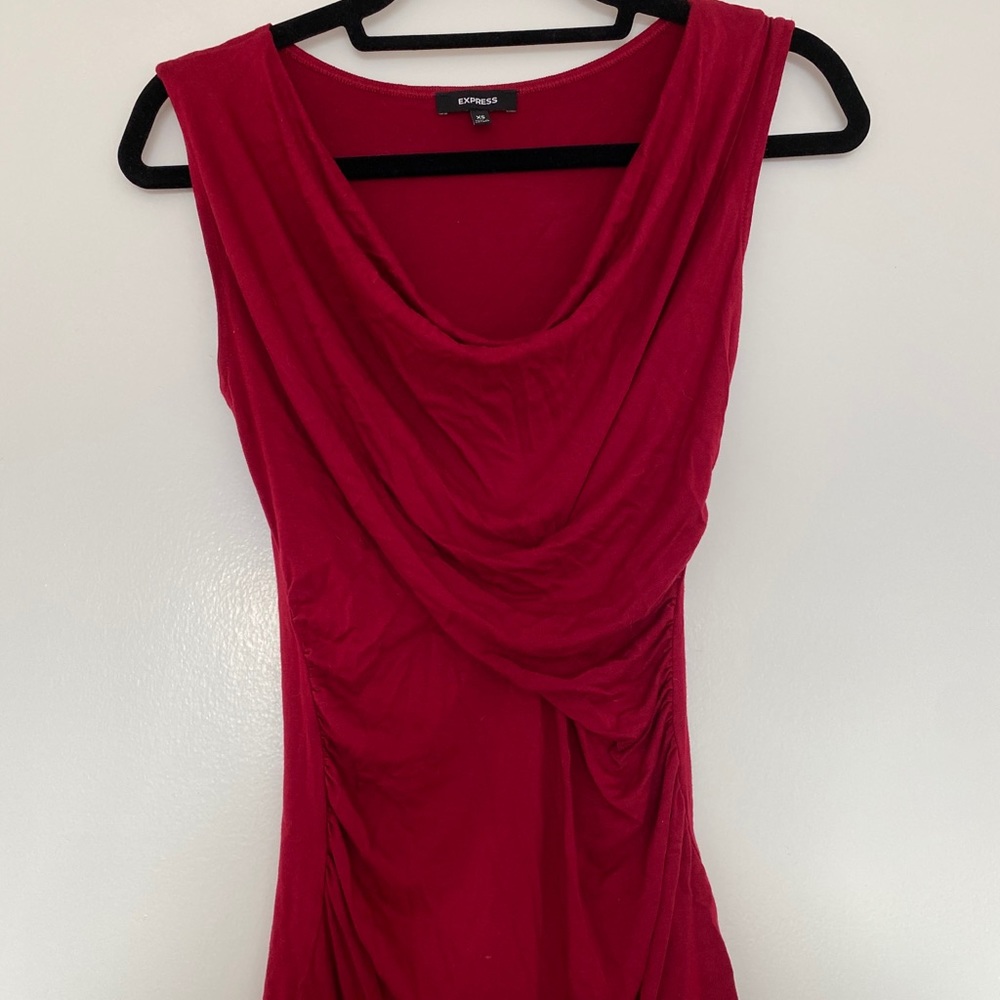 Express Deep Red Top - Picture 2 of 2